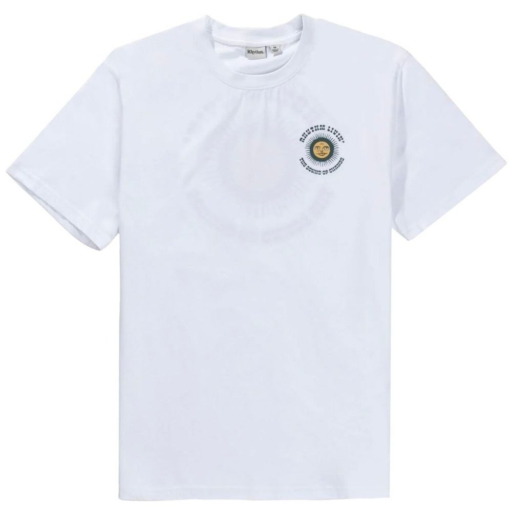 Rhythm Lives The Sound Of Change Sun Graphic T Shirt Men's White‎